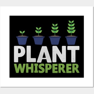 Plant Whisperer Funny Gardening Gift Posters and Art